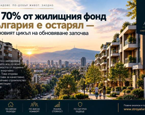 Огромният остаряващ жилищен фонд остава фундаментален фактор Краткосрочната динамика на сделките не трябва да измества погледа от една много по-голяма структурна тенденция.